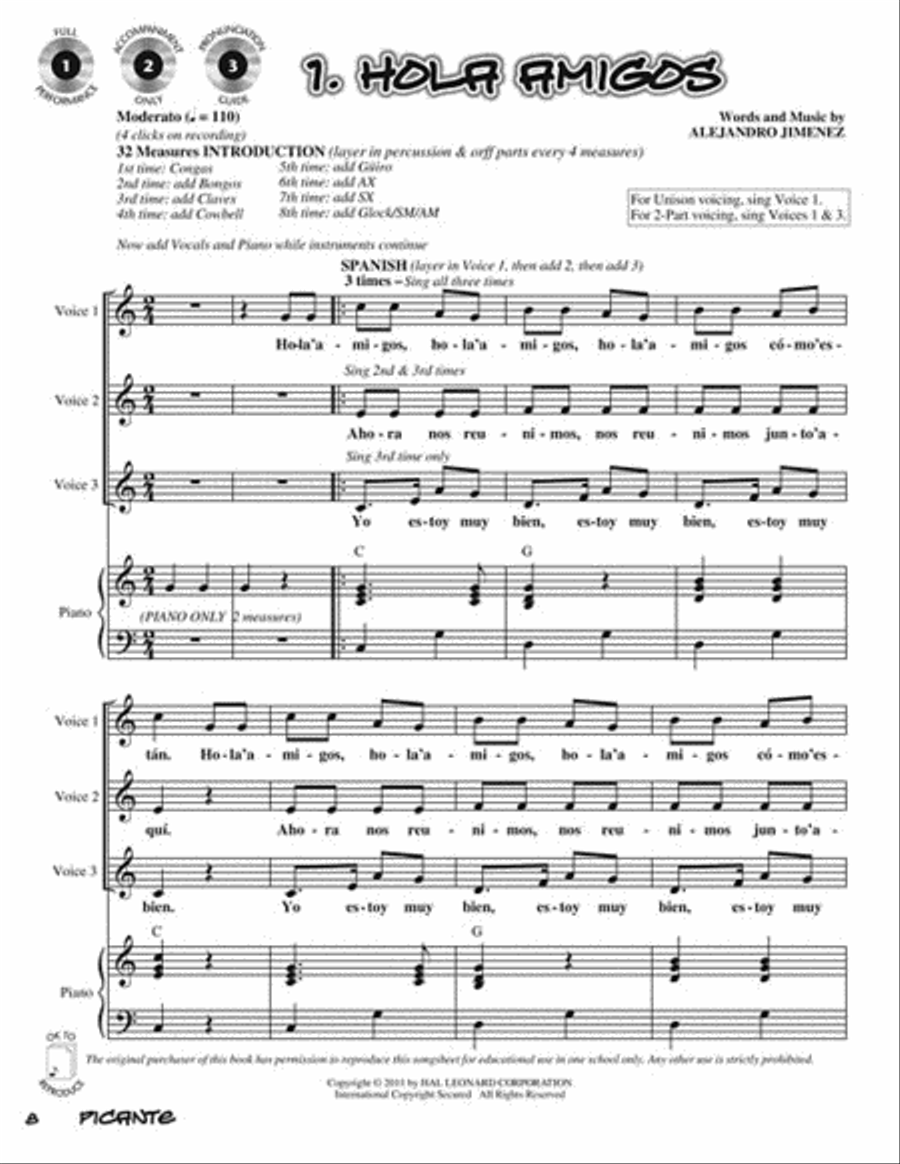 Picante Choir scores gallery preview page 2