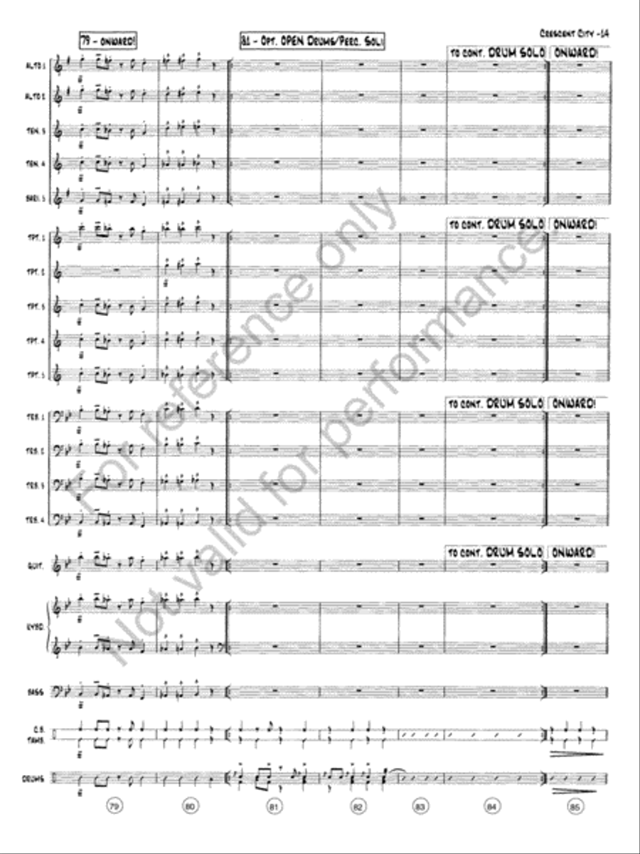The Crescent City Stomp Jazz Ensemble scores gallery preview page 15