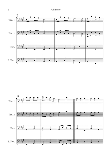 Jingle Bells (Christmas Song) for Trombone Quartet image number null