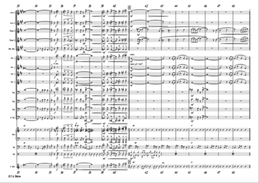 D.J.s Dream - Latin/Samba - Big Band Jazz Ensemble scores gallery preview page 3