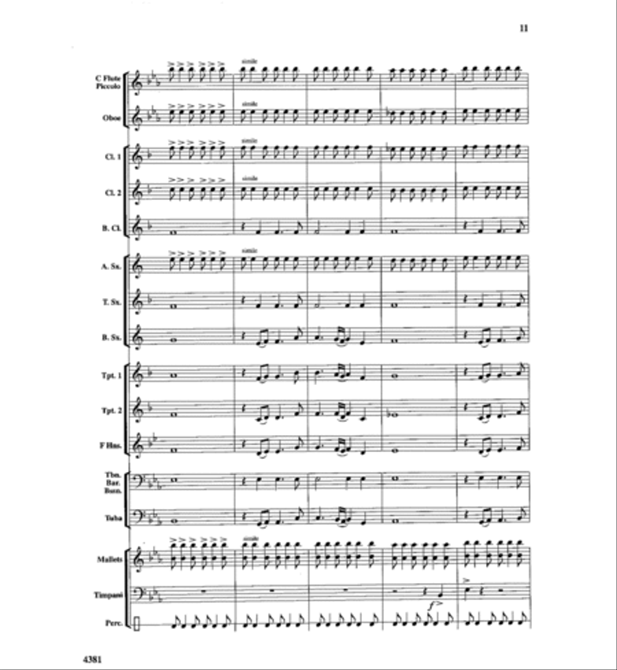 A Hymn of Peace A Hymn of Peace Concert Band scores gallery preview page 10