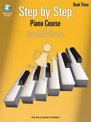 Book cover for Step by Step Piano Course – Book 3 with Online Audio