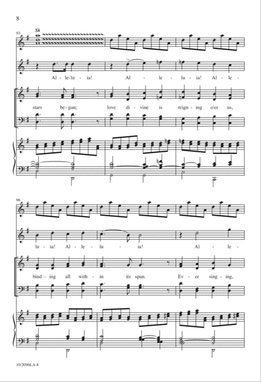 Joyful, Joyful, We Adore Thee 4-Part scores gallery preview page 8