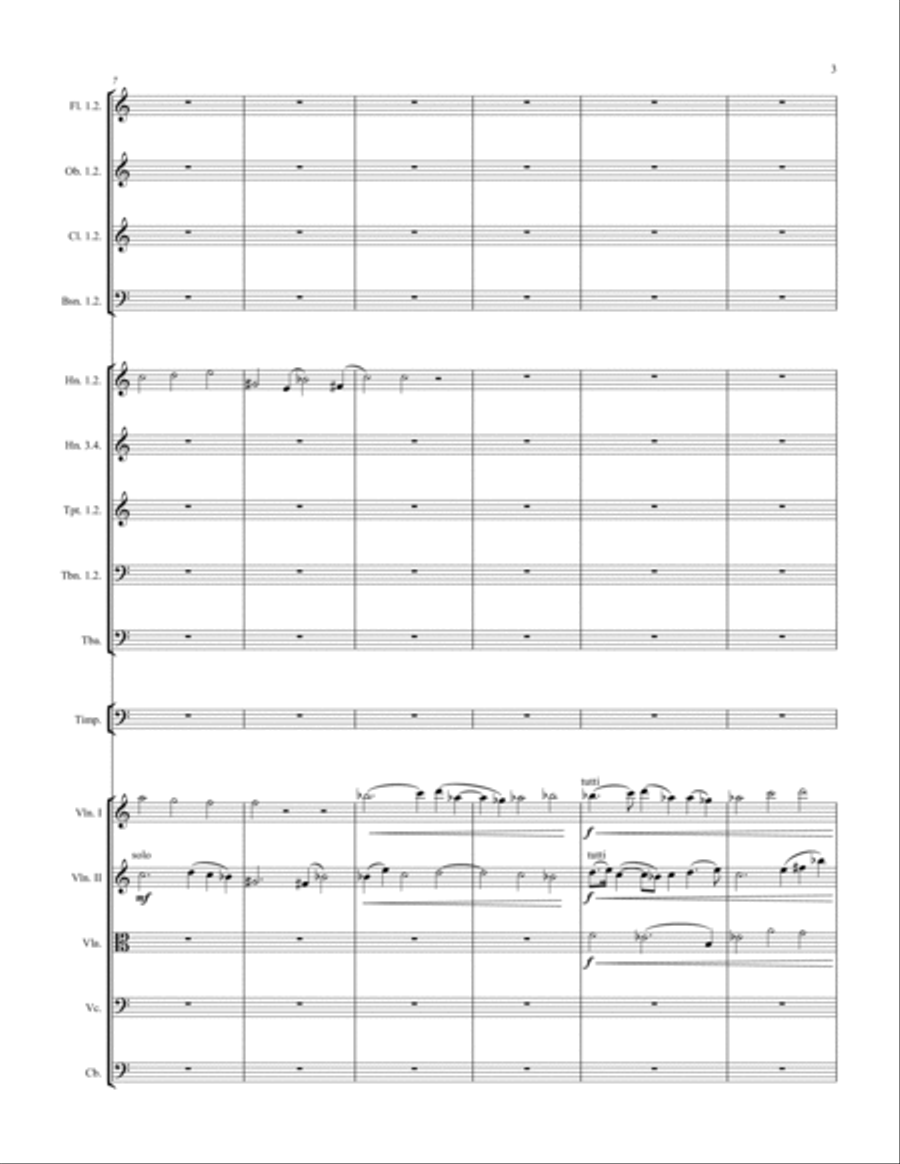 Blue Heart Blue Heart Full Orchestra scores gallery preview page 3