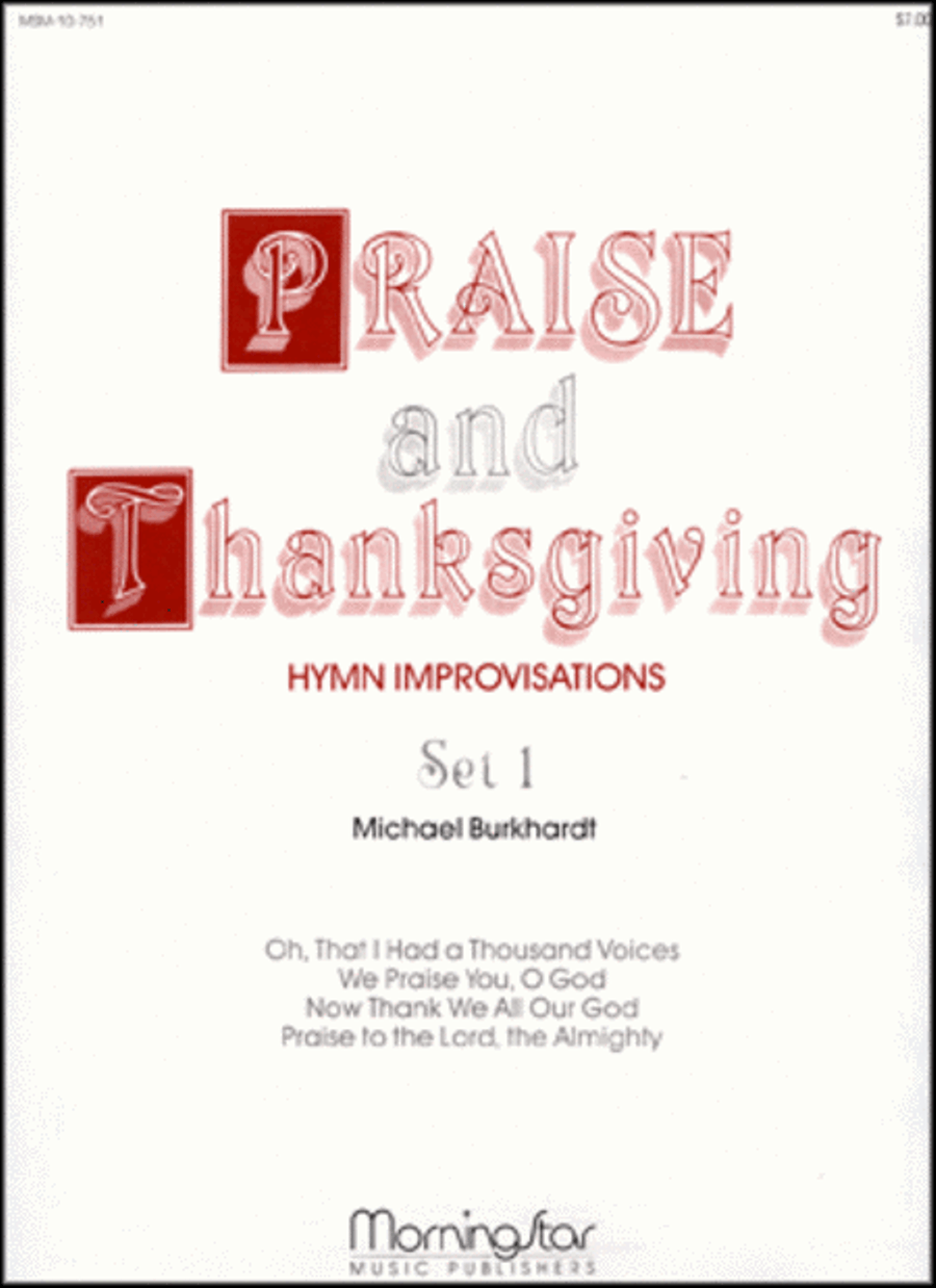 Praise and Thanksgiving, Set 1 Organ scores gallery preview page 1