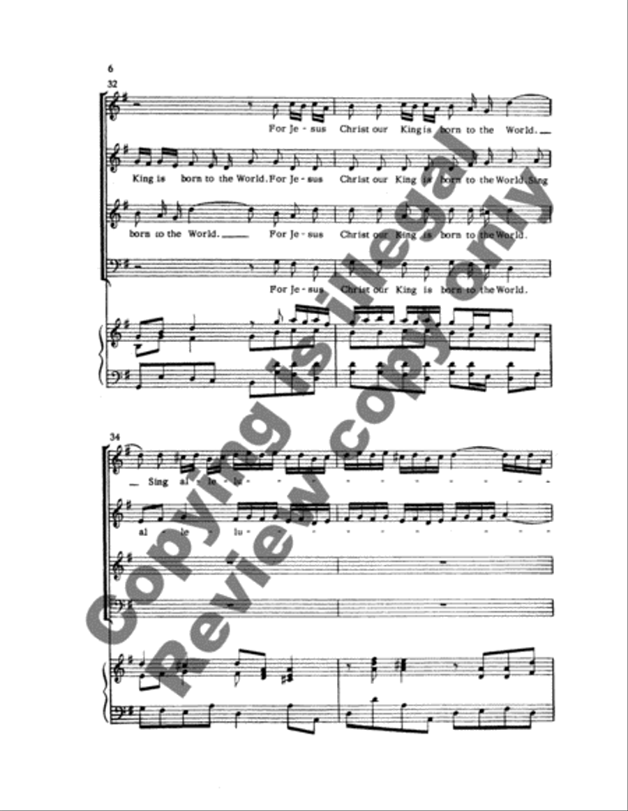 Hear The Joyful News (From Cantata no. 141) 4-Part scores gallery preview page 11