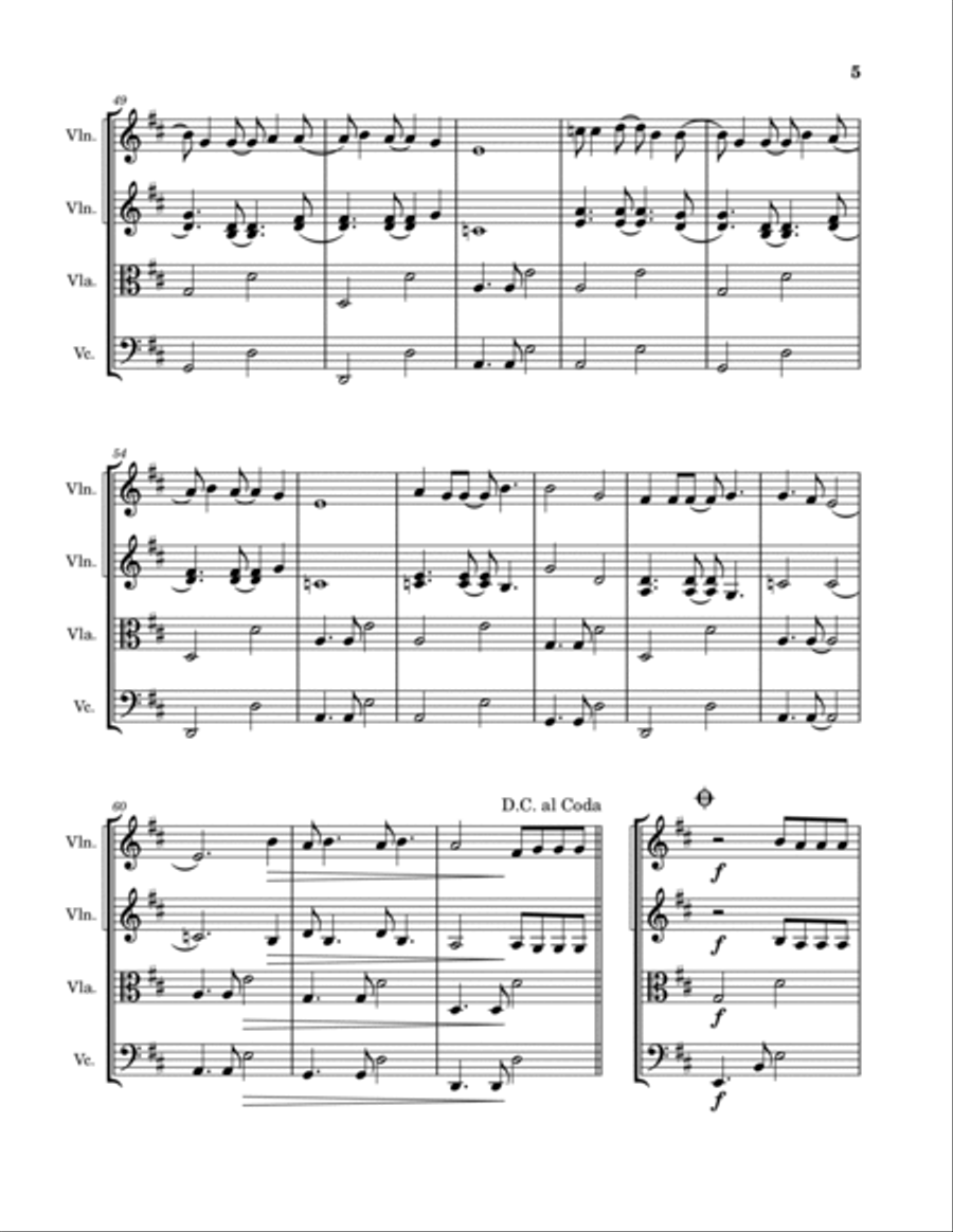 Invisible String String Quartet scores gallery preview page 5