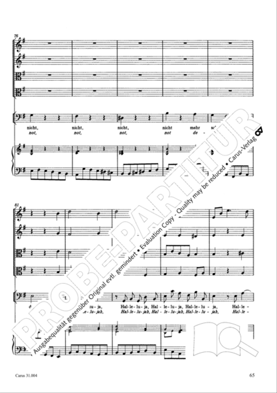 Christ lay in death's cold prison (Christ lag in Todesbanden) 4-Part scores gallery preview page 66