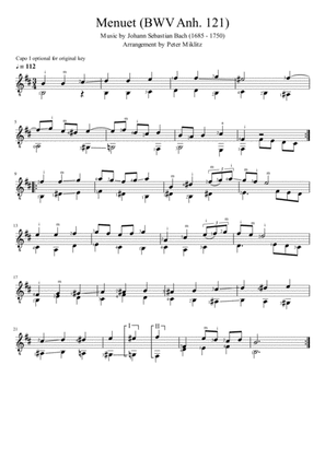 Menuet BWV Anh. 121