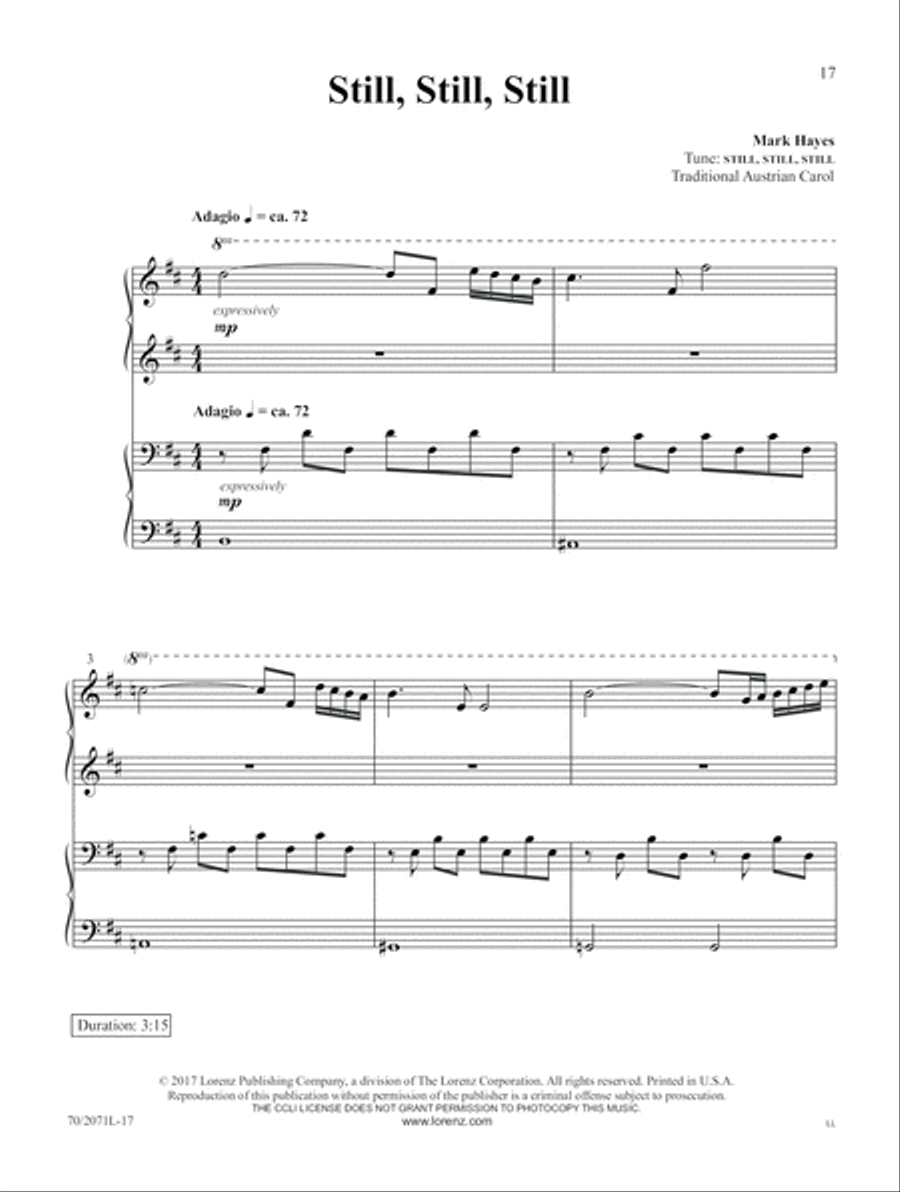 Go, Tell It on the Mountain Piano Duet scores gallery preview page 8