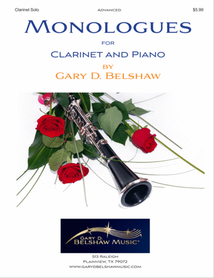 Monologues Clarinet Solo scores gallery preview page 1