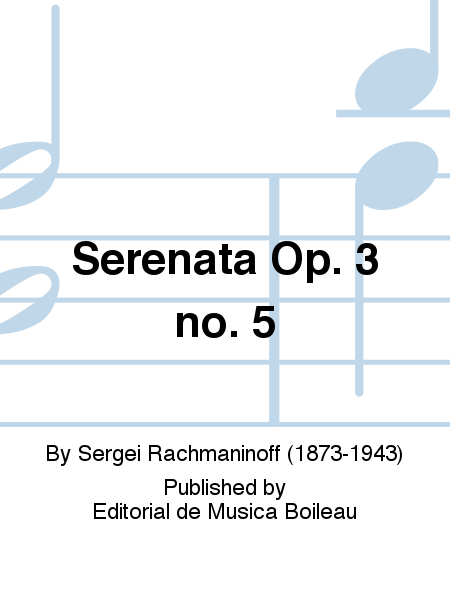 Serenata Op. 3 no. 5