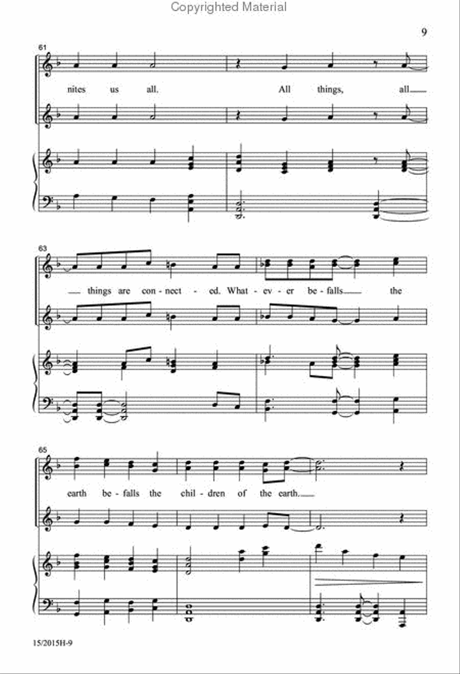 All Things are Connected SSA scores gallery preview page 9