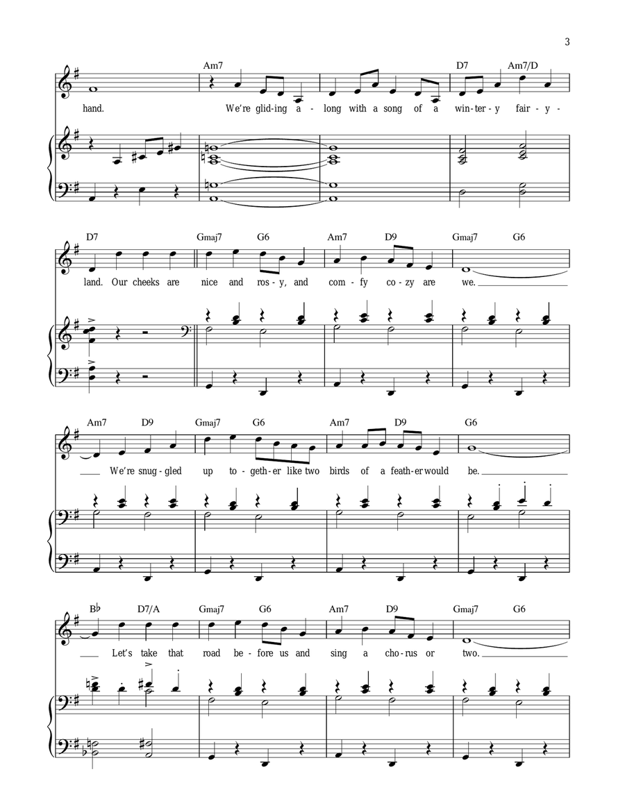 Sleigh Ride Sleigh Ride High Voice scores gallery preview page 3