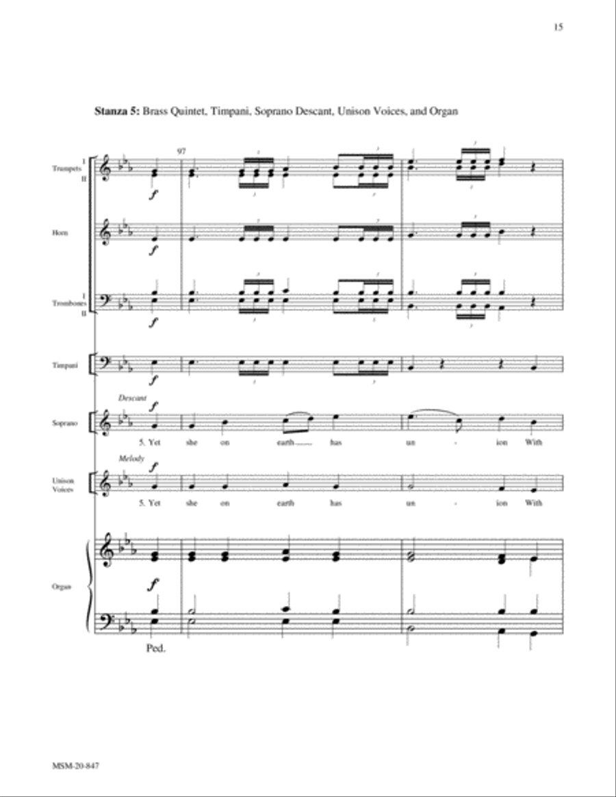The Church's One Foundation 4-Part scores gallery preview page 6