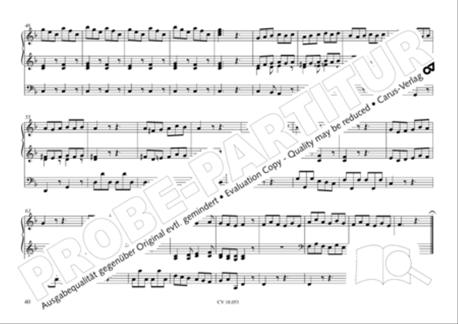 Das Husumer Orgelbuch von 1758 Organ Solo scores gallery preview page 41