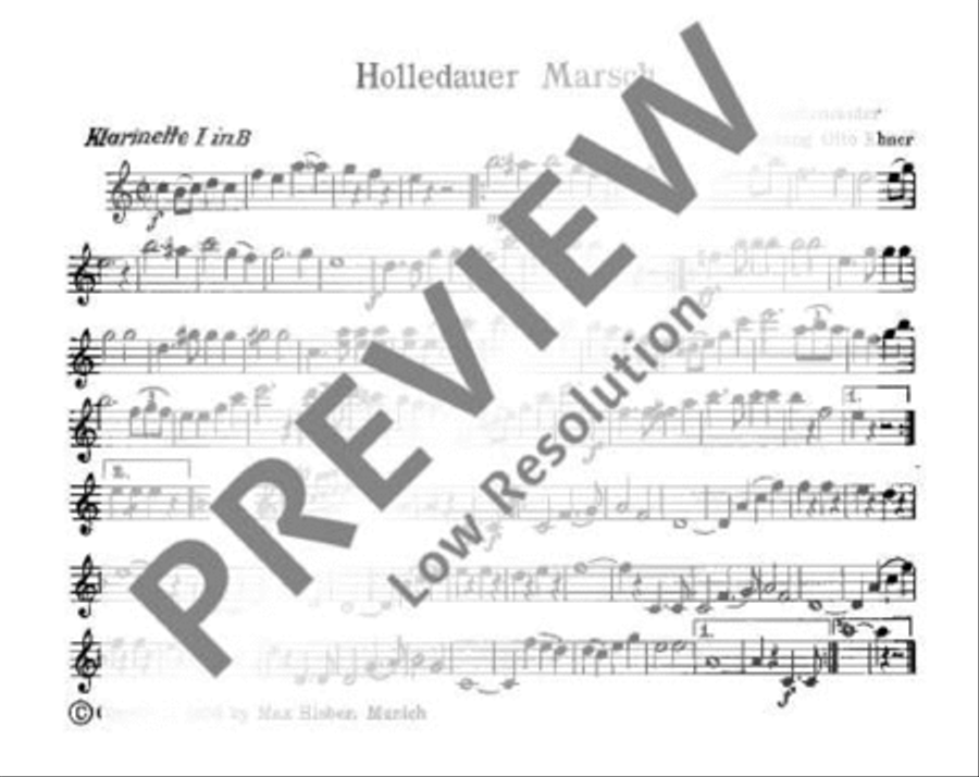 Holledauer Marsch/ Waldler-Marsch Concert Band scores gallery preview page 6