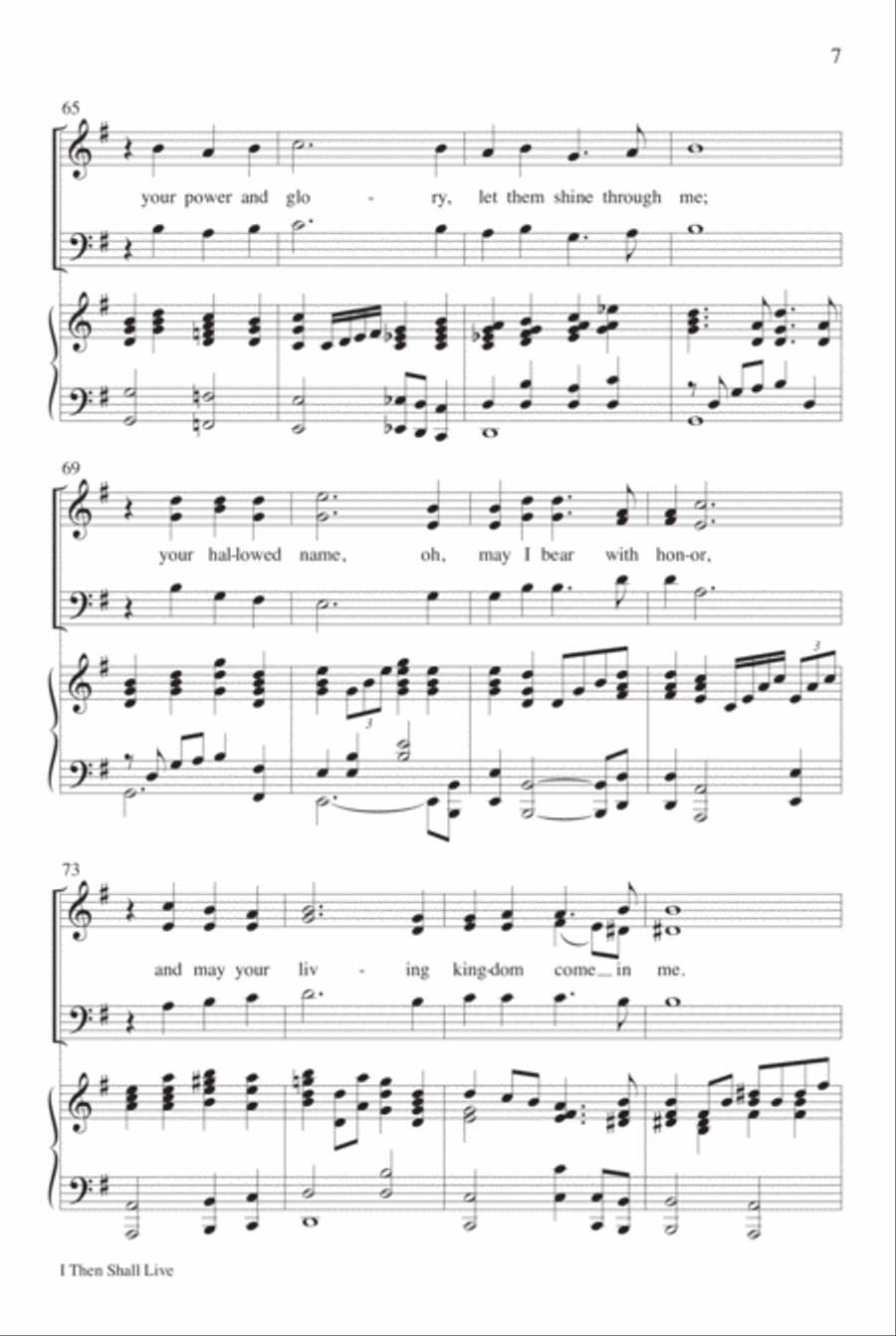 I Then Shall Live 3-Part scores gallery preview page 8