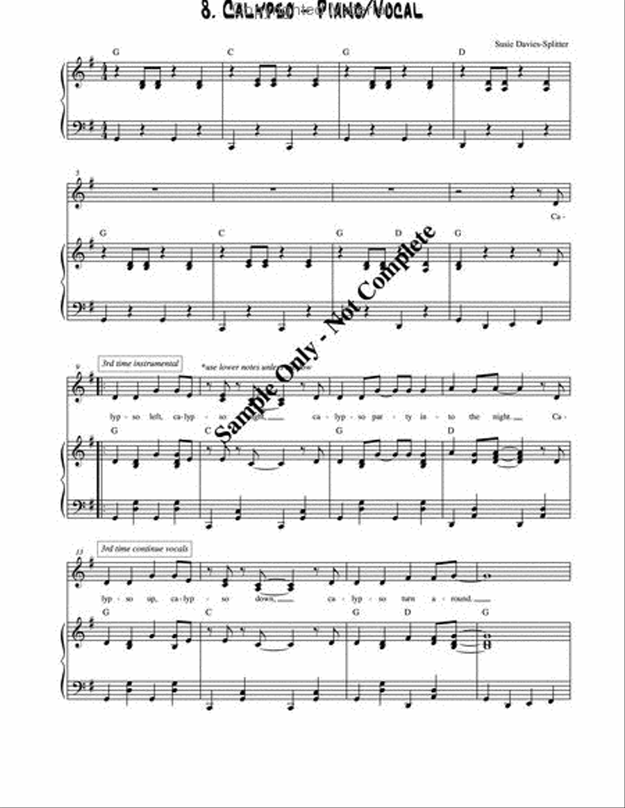 Jazz & Blues for Kids Choir scores gallery preview page 16