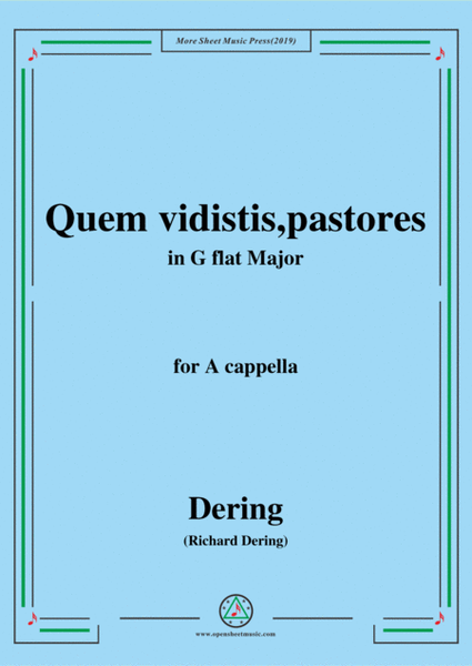 Dering-Quem vidistis,pastores,in G flat Major,A cappella image number null