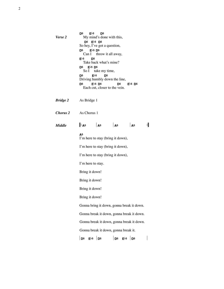 Here To Stay Electric Guitar scores gallery preview page 2
