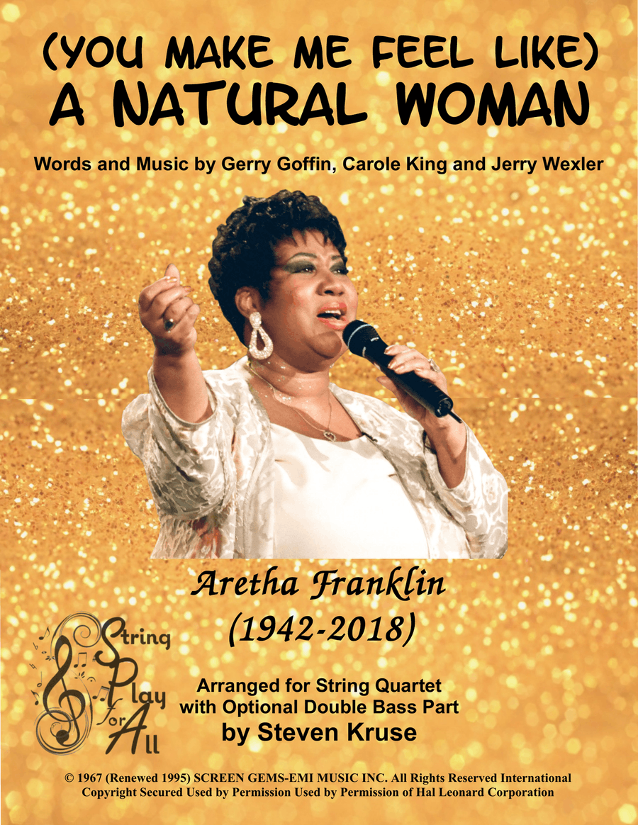 (You Make Me Feel Like) A Natural Woman by Celine Dion String Quartet - Digital Sheet Music