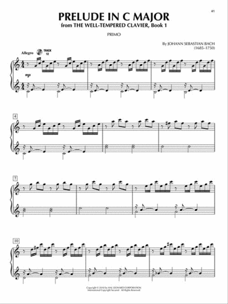 Classical Themes 1 Piano, 4-Hands scores gallery preview page 4