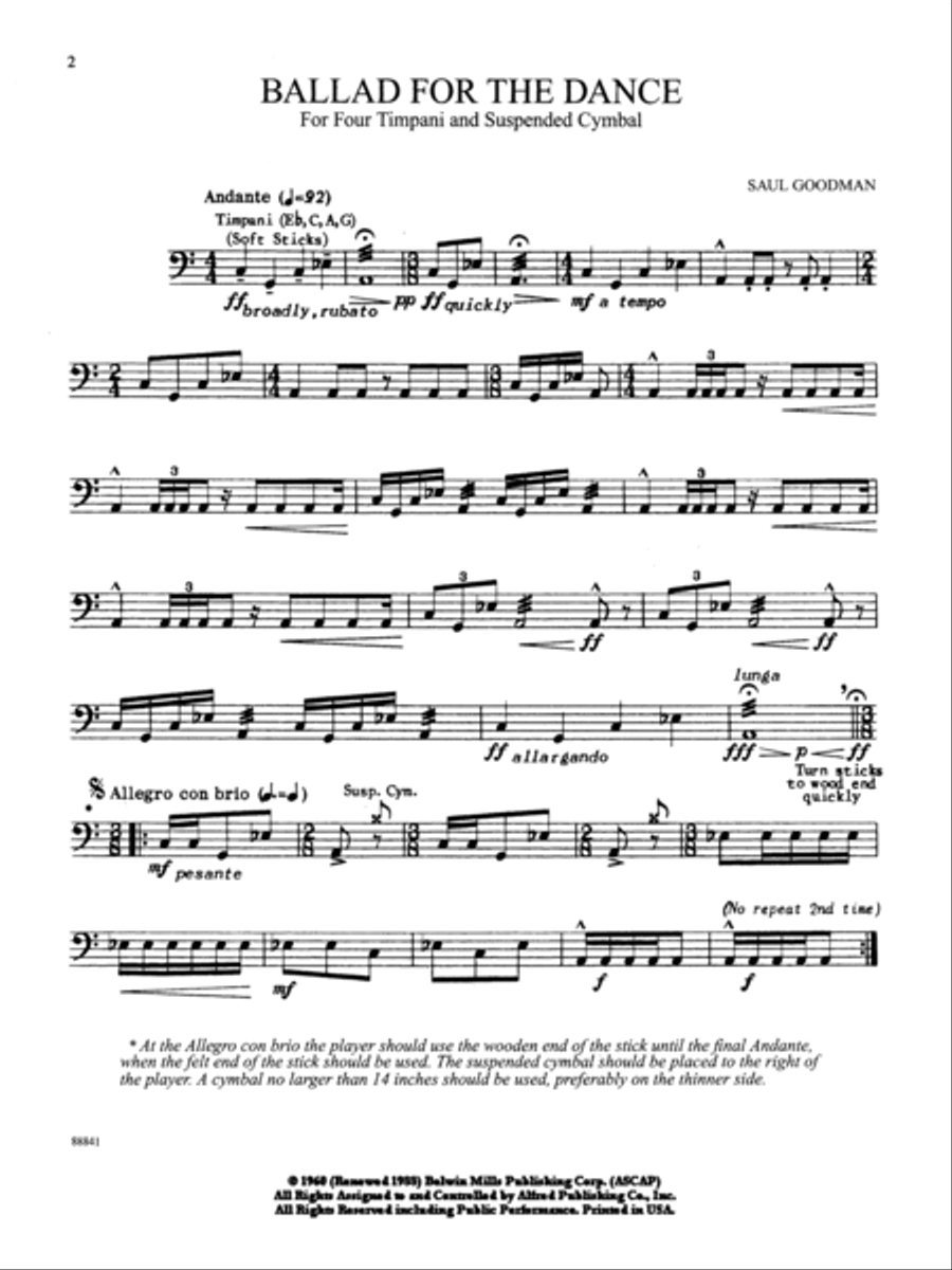 Ballad for the Dance Ballad for the Dance Small Ensemble scores gallery preview page 2