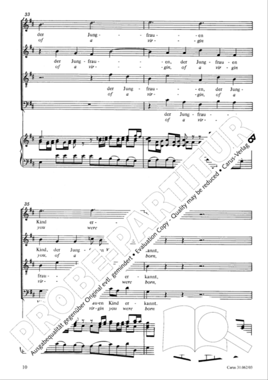 Now come, the nation's Saviour (Nun komm, der Heiden Heiland) 4-Part scores gallery preview page 11