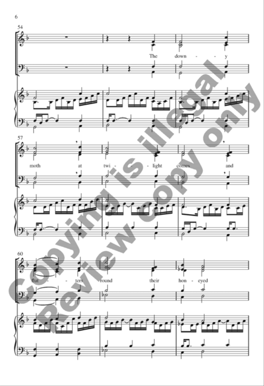 White moons White moons SSATB scores gallery preview page 6