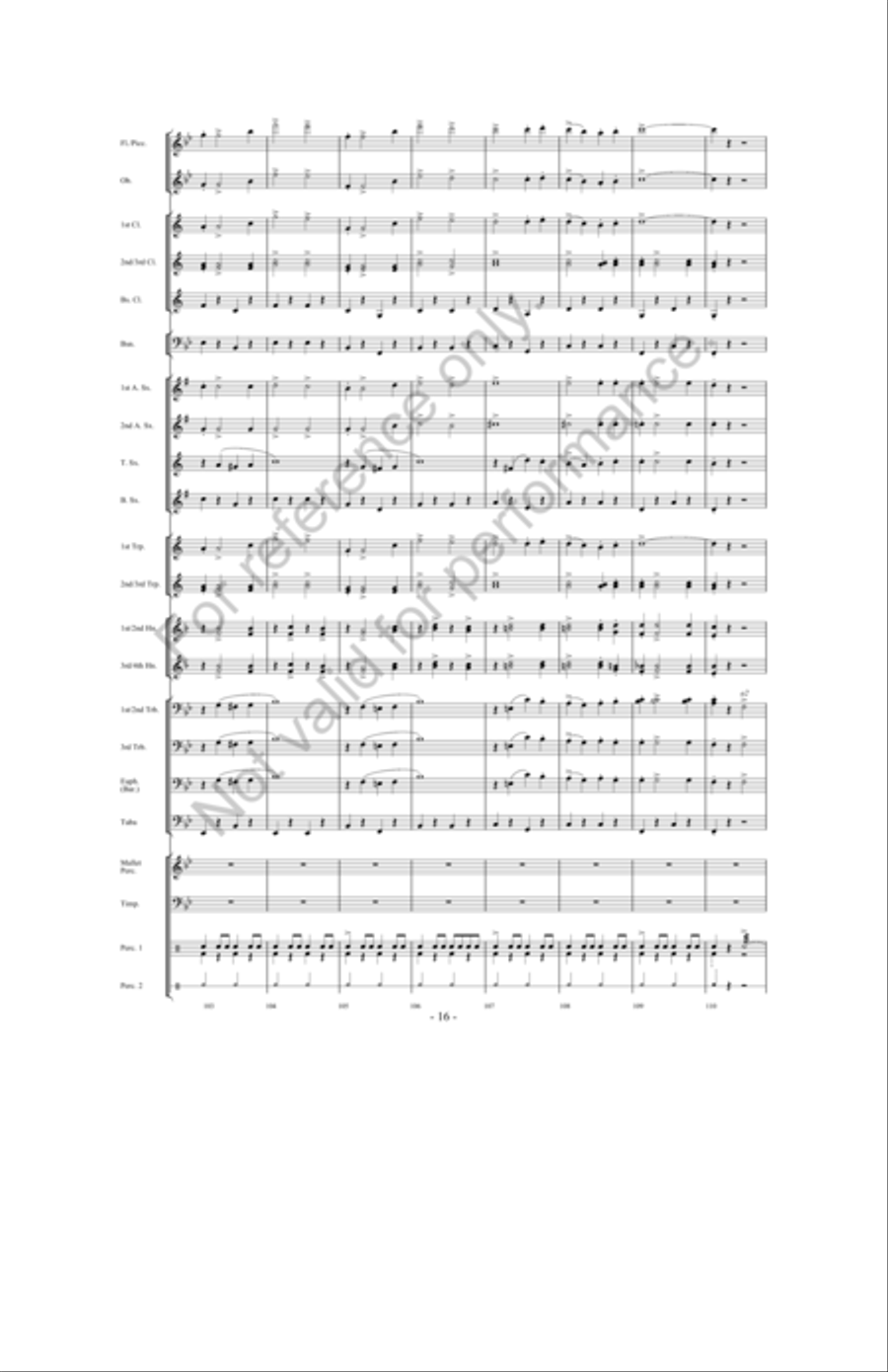 March Jubilee Concert Band scores gallery preview page 15