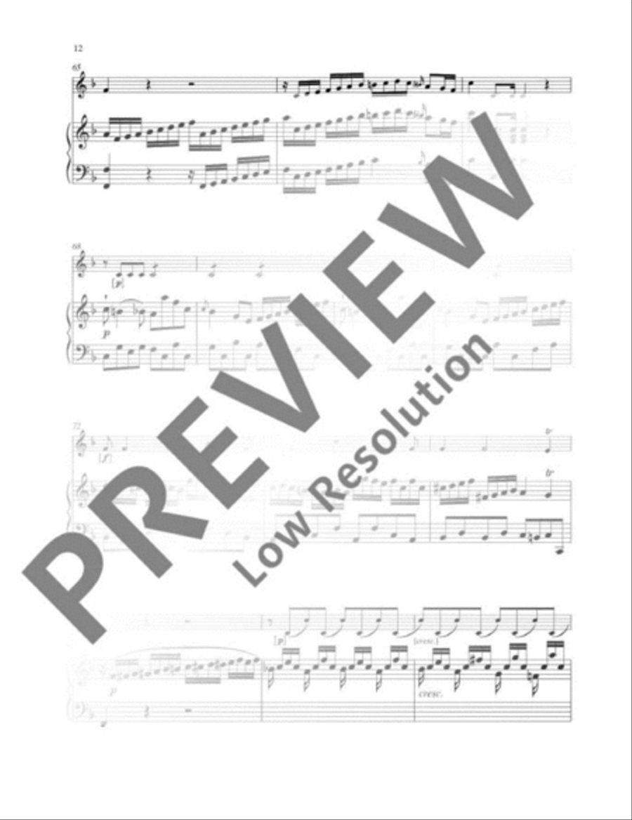 Sonata Violin Solo scores gallery preview page 7
