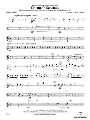 Crooner’s Serenade: 1st B-flat Clarinet