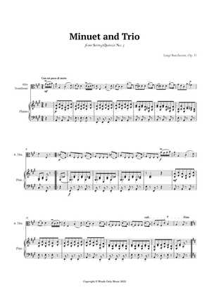 Minuet by Boccherini for Alto Trombone and Piano