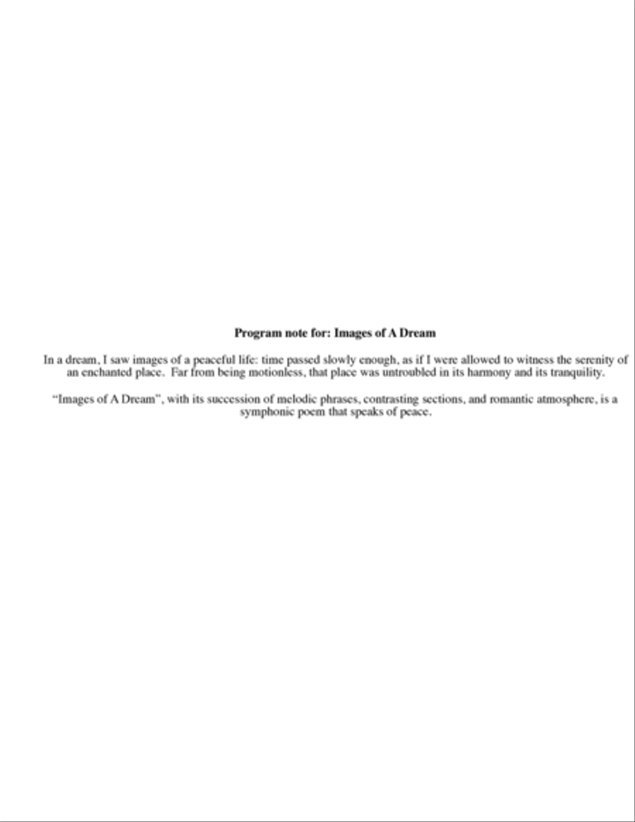 Images Of A Dream Full Orchestra scores gallery preview page 3
