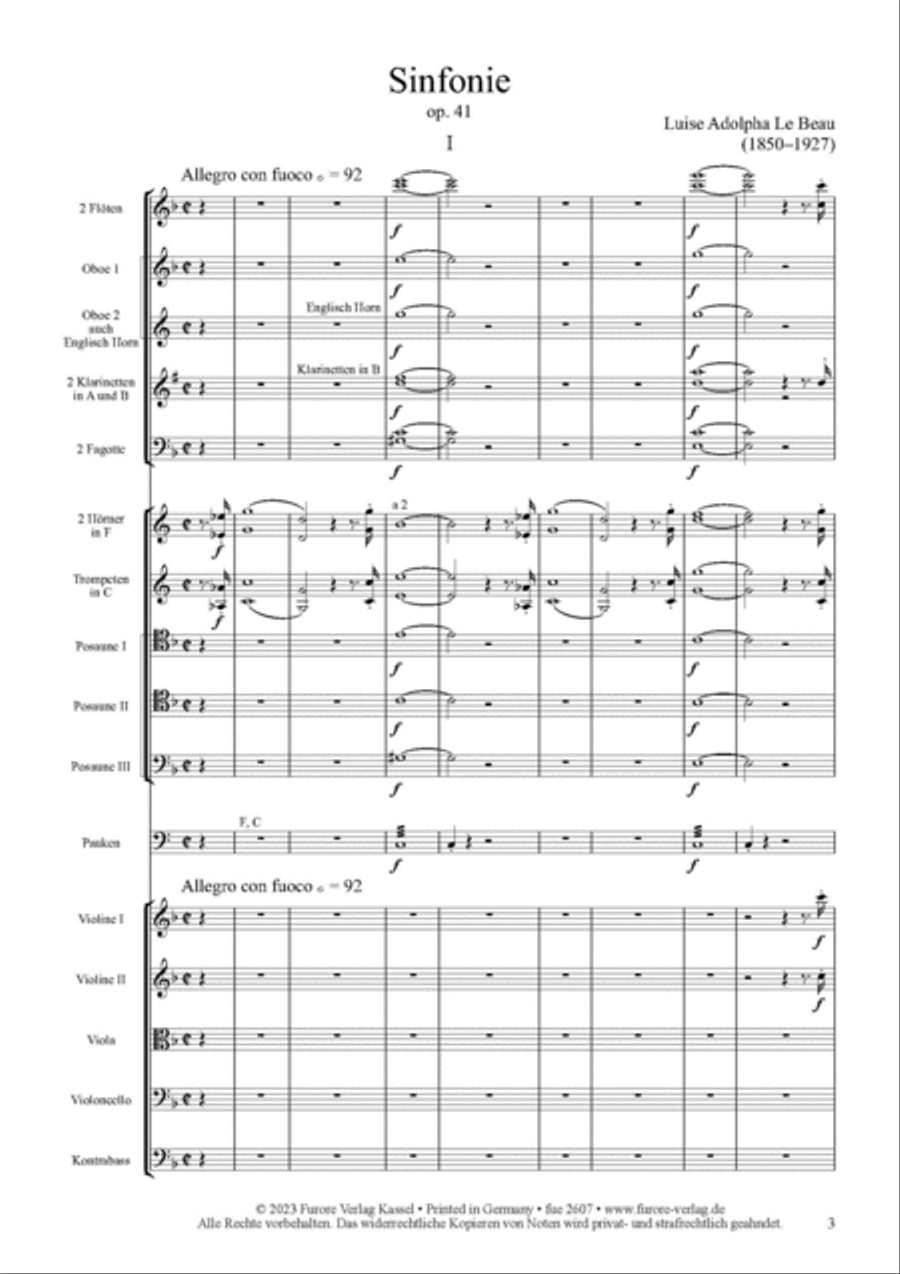 Sinfonie F-Dur, op. 41 Sinfonie F-Dur, op. 41 Full Orchestra scores gallery preview page 2
