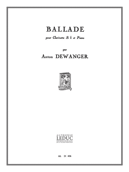Ballade Op.88 (clarinet & Piano)