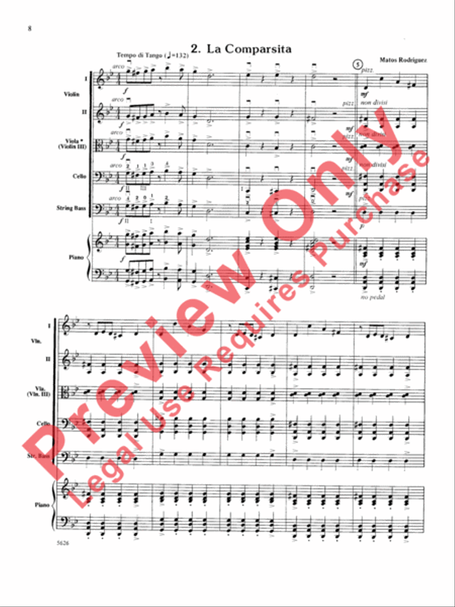 Two South American Tangos String Orchestra scores gallery preview page 9
