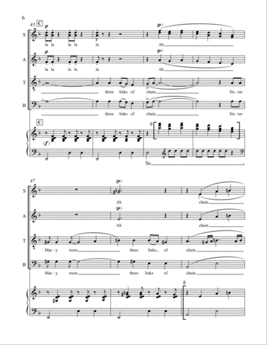 Going Home on the Morning Train 4-Part scores gallery preview page 5