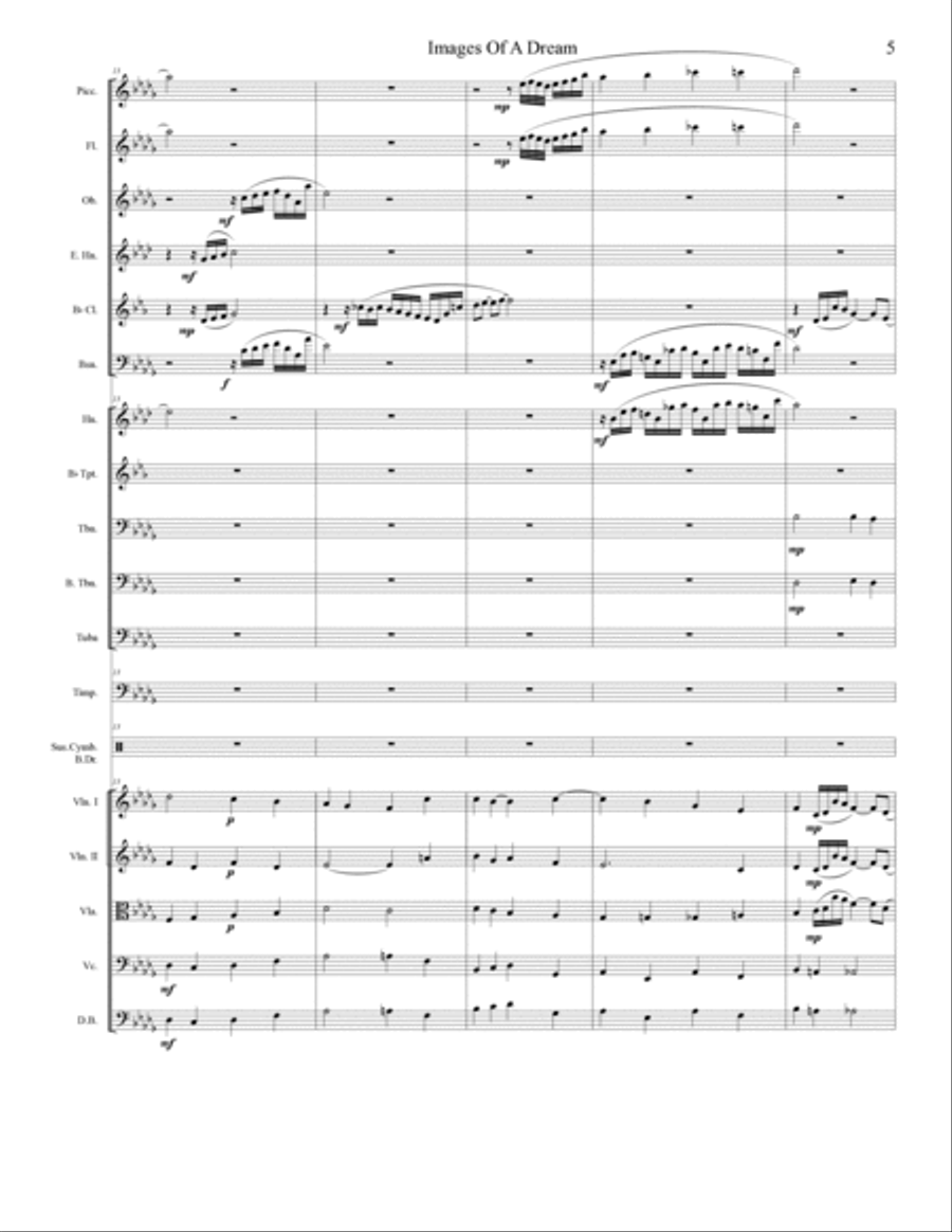 Images Of A Dream Full Orchestra scores gallery preview page 6