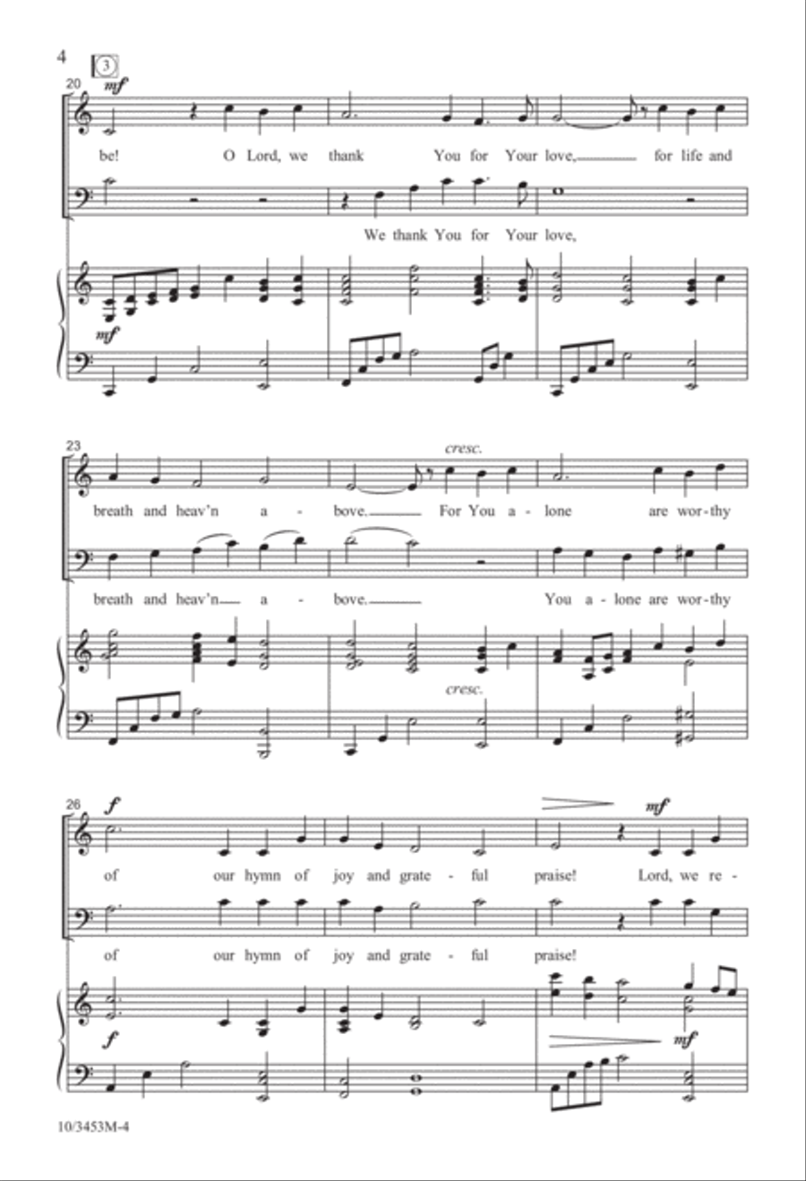 We Rejoice in All Your Ways 4-Part scores gallery preview page 4