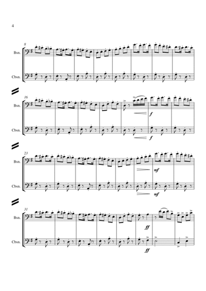 Barton Cummings: Tiny Tunes for bassoon and contrabassoon
