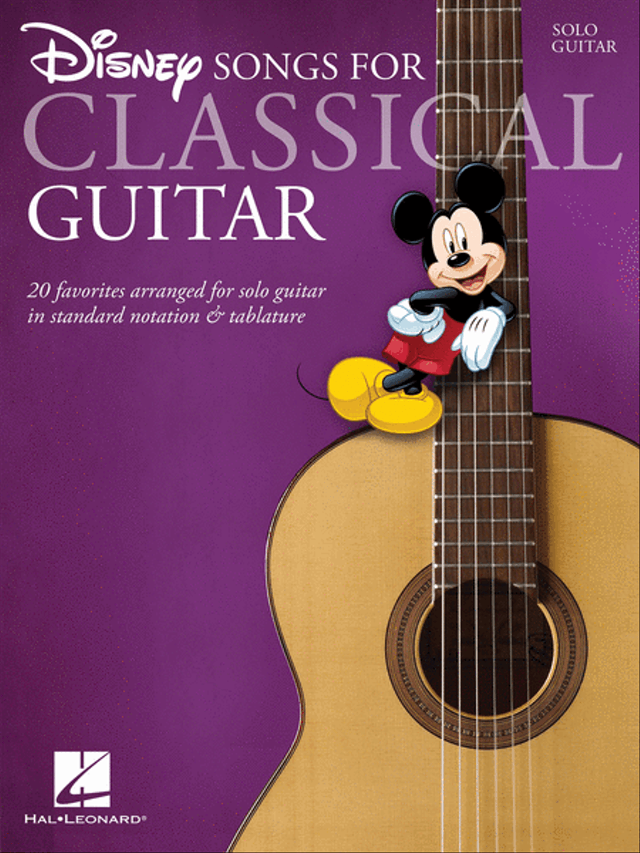 Disney Songs for Classical Guitar Acoustic Guitar scores gallery preview page 1