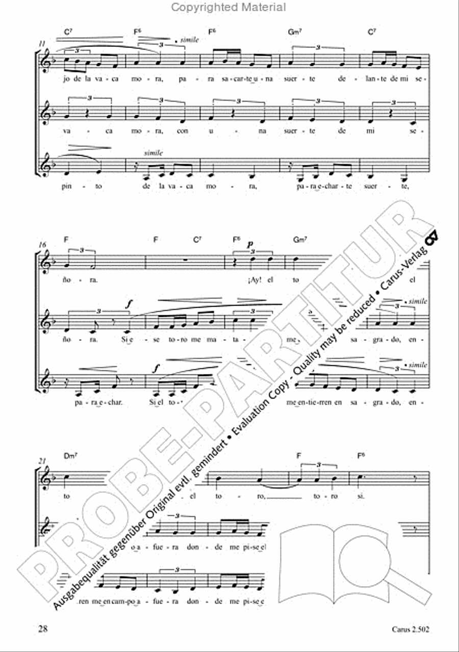 Makumbebe II. Latin American Choral Repertoire. Carmina mundi. Music + CD Choir scores gallery preview page 29