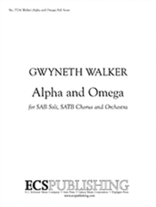 Book cover for Alpha and Omega (Orchestra Score)