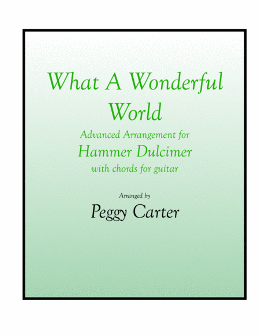 What A Wonderful World Guitar scores gallery preview page 1