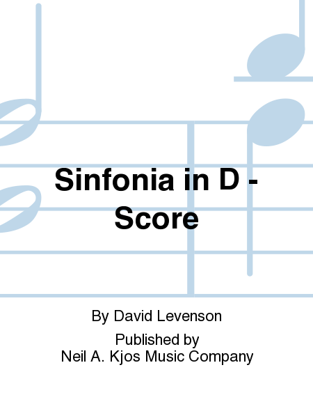 Sinfonia in D - Score