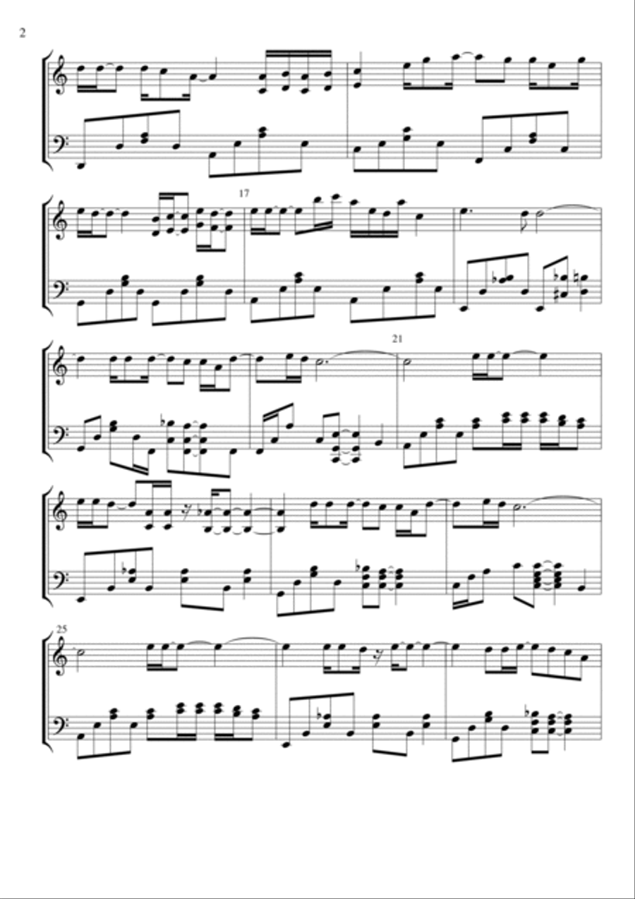Angie Piano Solo scores gallery preview page 2
