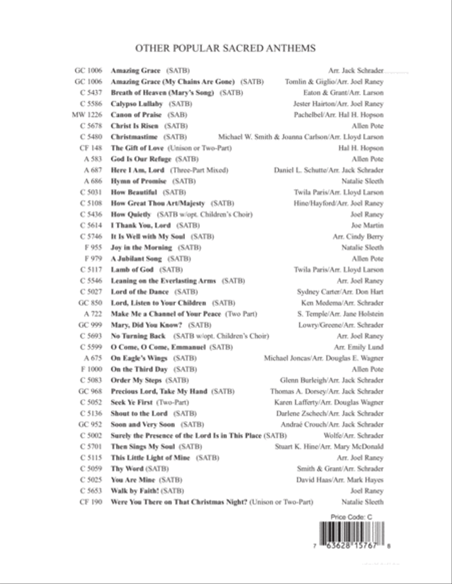 O God Beyond All Praising 4-Part scores gallery preview page 12