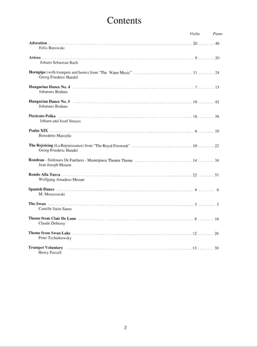 Solo Pieces for the Advanced Violinist Violin Solo scores gallery preview page 3